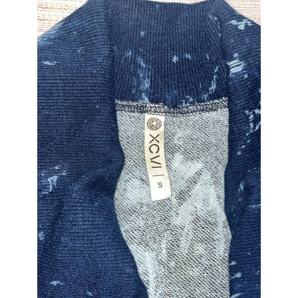 Xcvi Zip-up Jacket Bleach Blue Women’s S Cotton B3 - Picture 7 of 7